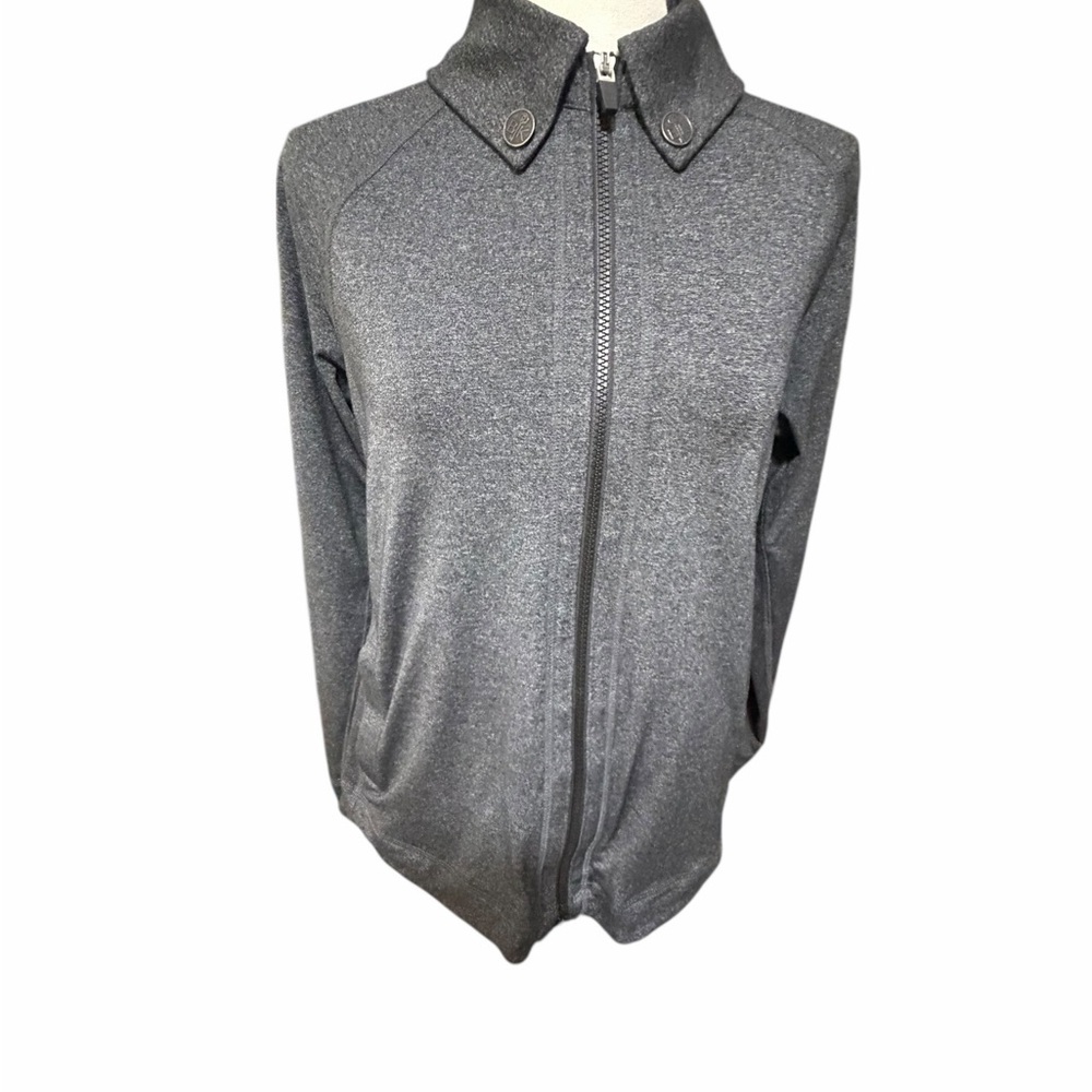 Belyn Key Gray Zip-Up Golf Athletic Jacket Womens Medium